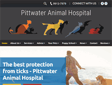 Tablet Screenshot of pittwateranimalhospital.com.au